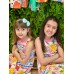 VESTIDO FLORAL COM FRUTAS VESTIDO FLORAL COM FRUTAS